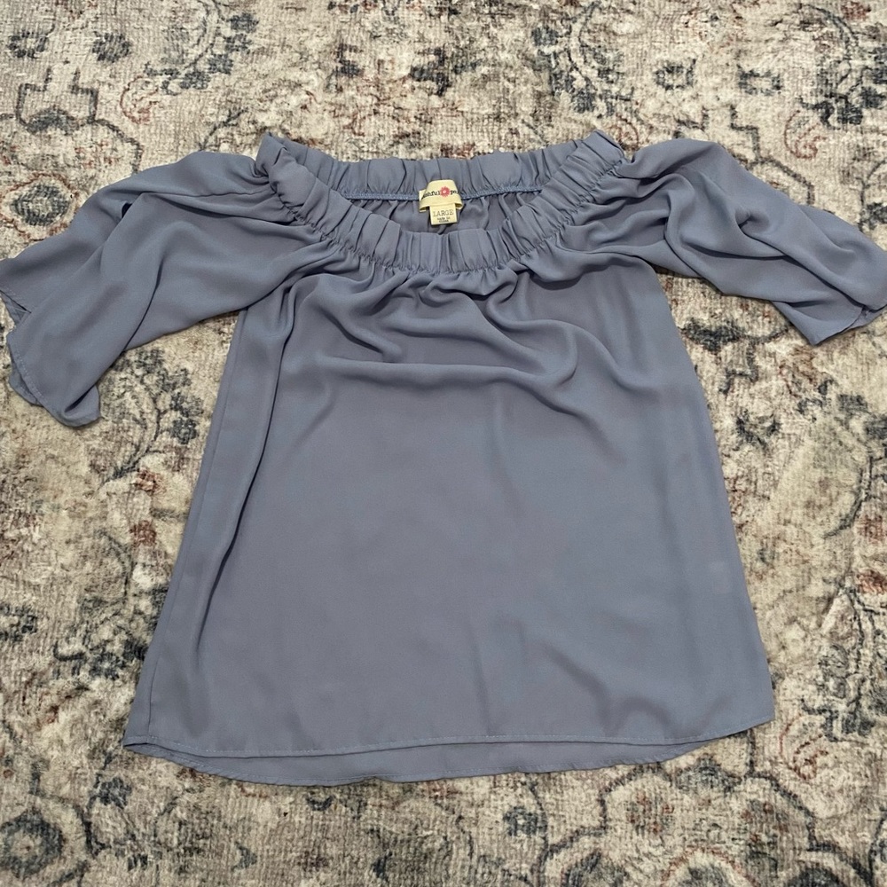 Wishful park off the shoulder shirt